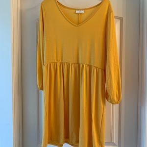 Mustard dress size large